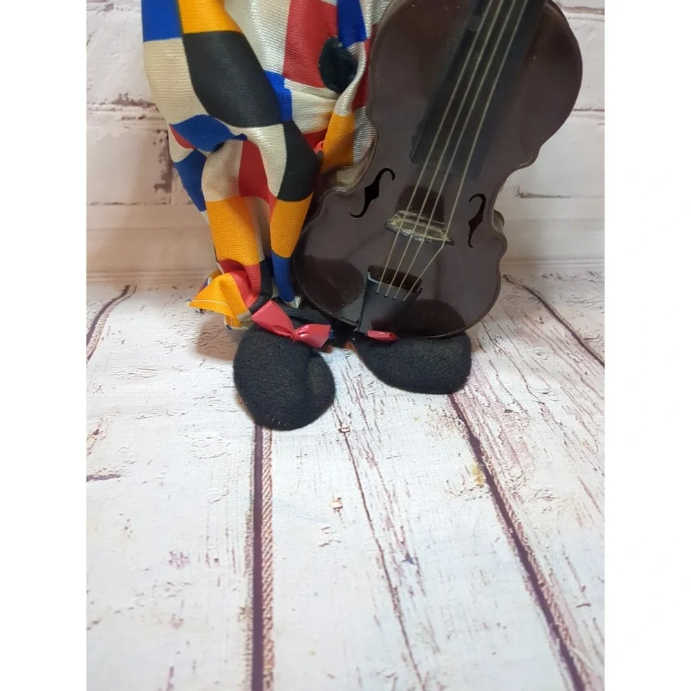 VINTAGE BUB NISTIS Hobo Felt Clown With Violin from‎ Barecelona Spain